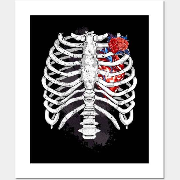 Skeleton Rib Cage Wall Art by monolusi